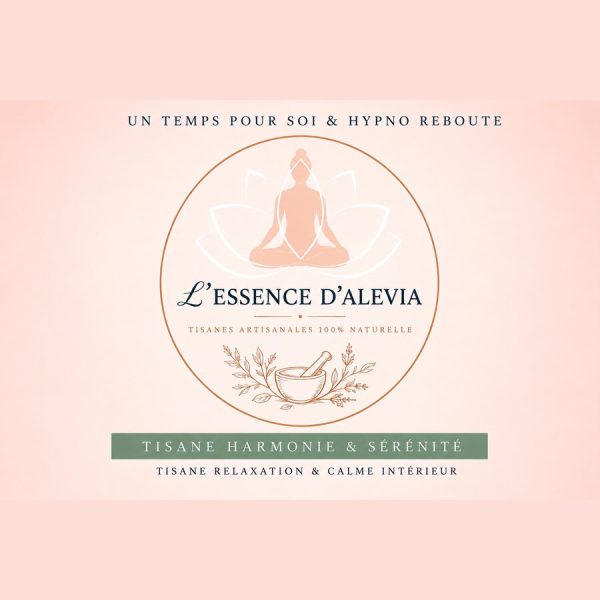 Étiquette de la tisane Harmonie & Sérénité, L'essence d'Alevia