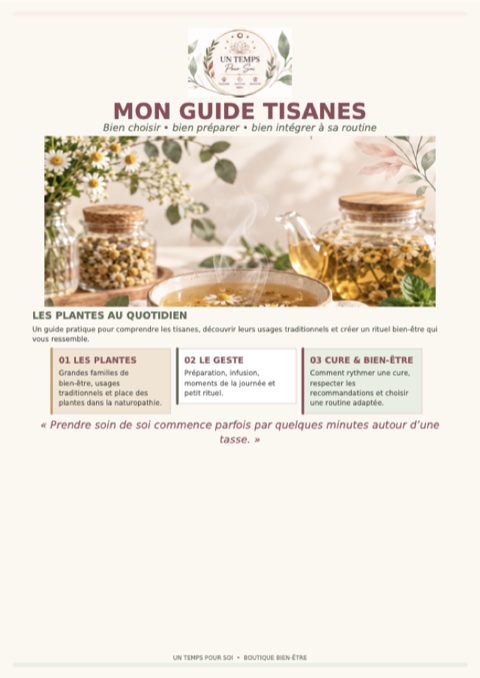 Couverture du guide tisanes offert
